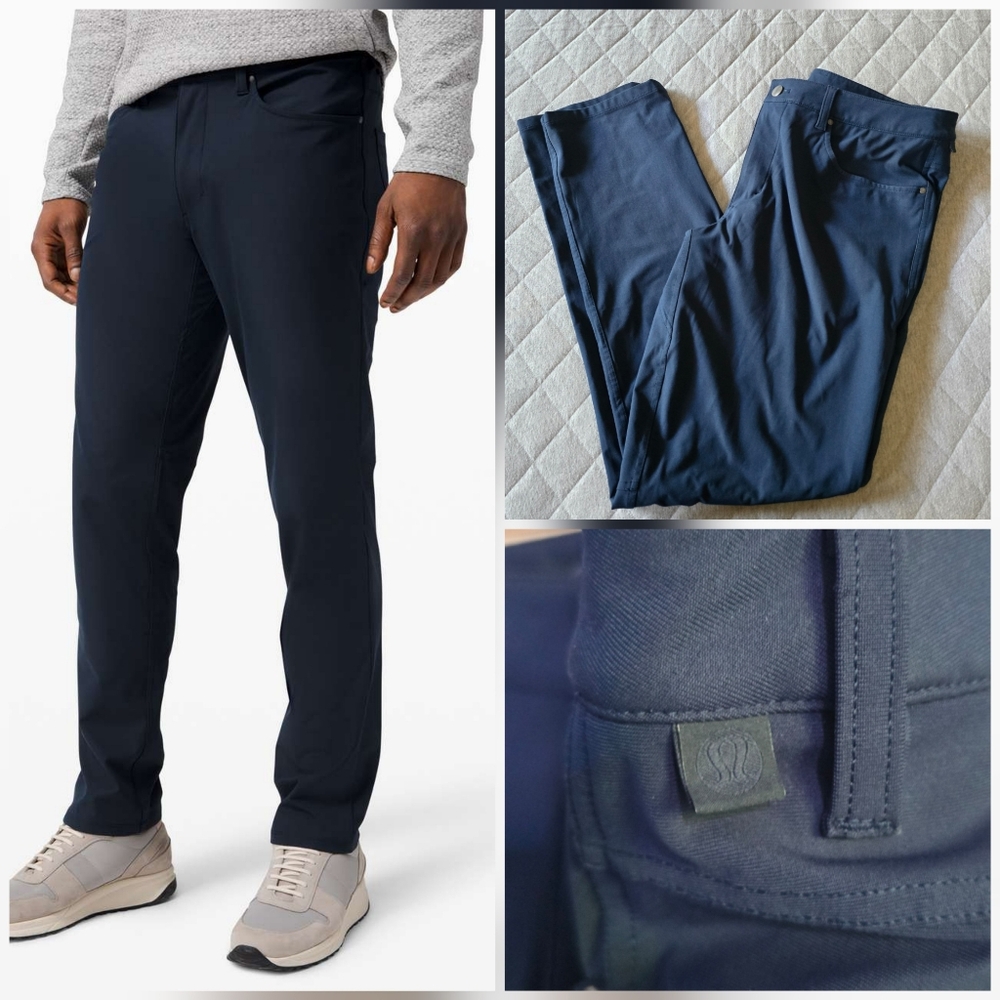 Lululemon‎ ABC Pant Classic Warpstreme Size 34 Navy blue